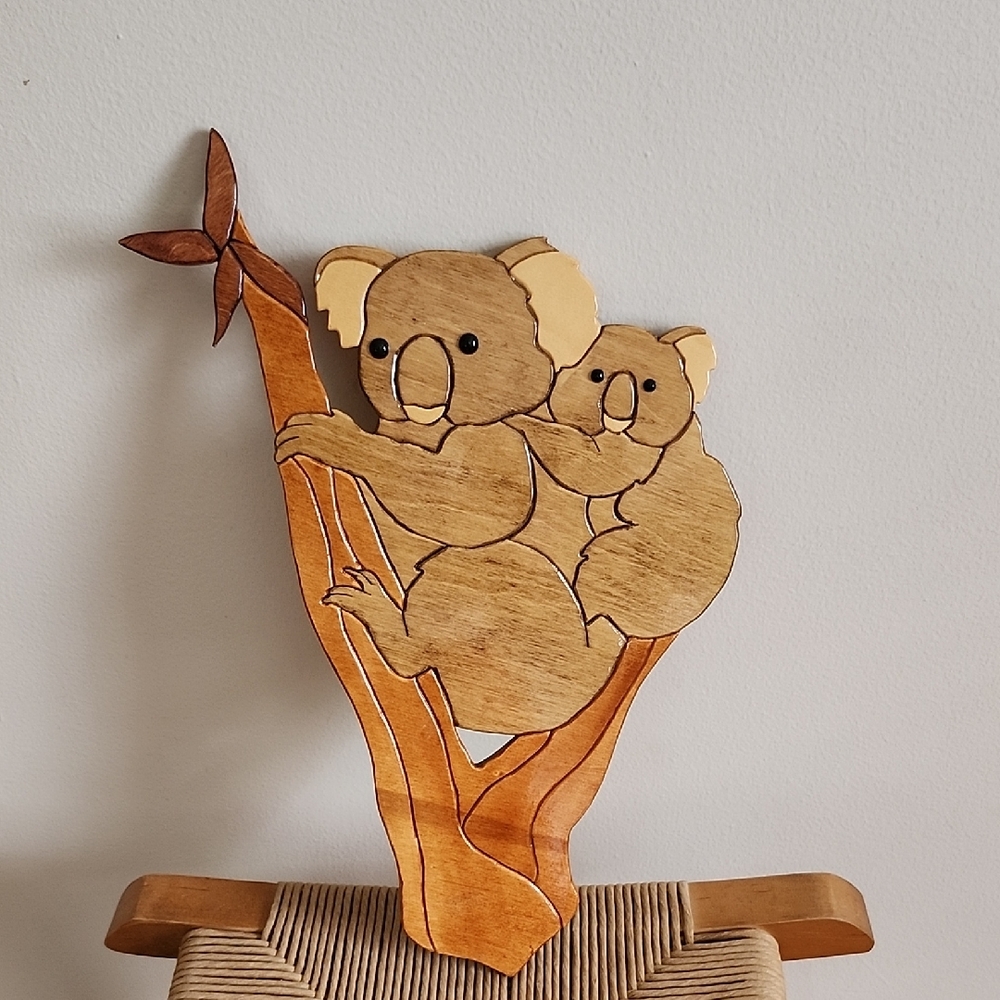 Wooden Koala Wall Art Wooden Art Handcrafted By Don Roettger